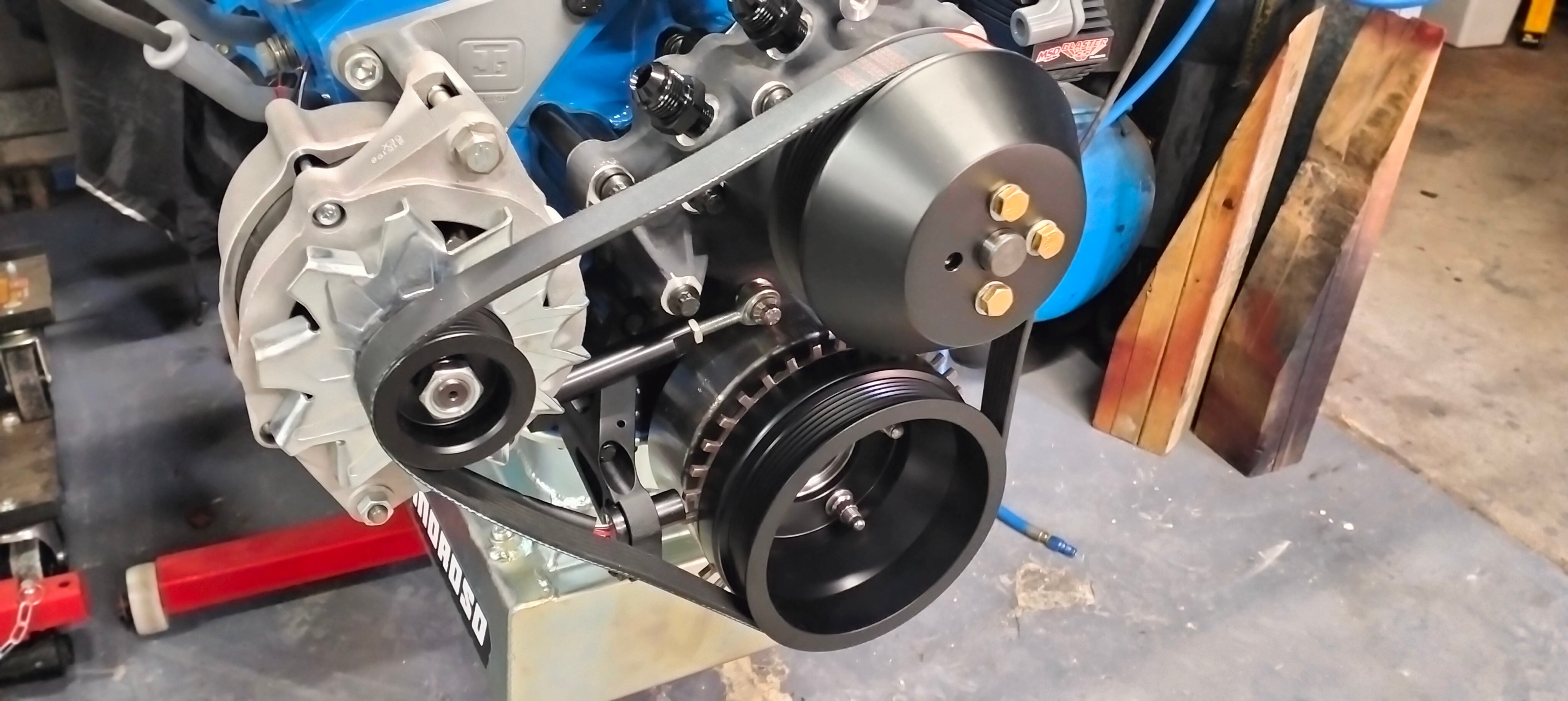 SBF 6 rib serpentine and trigger wheel kit