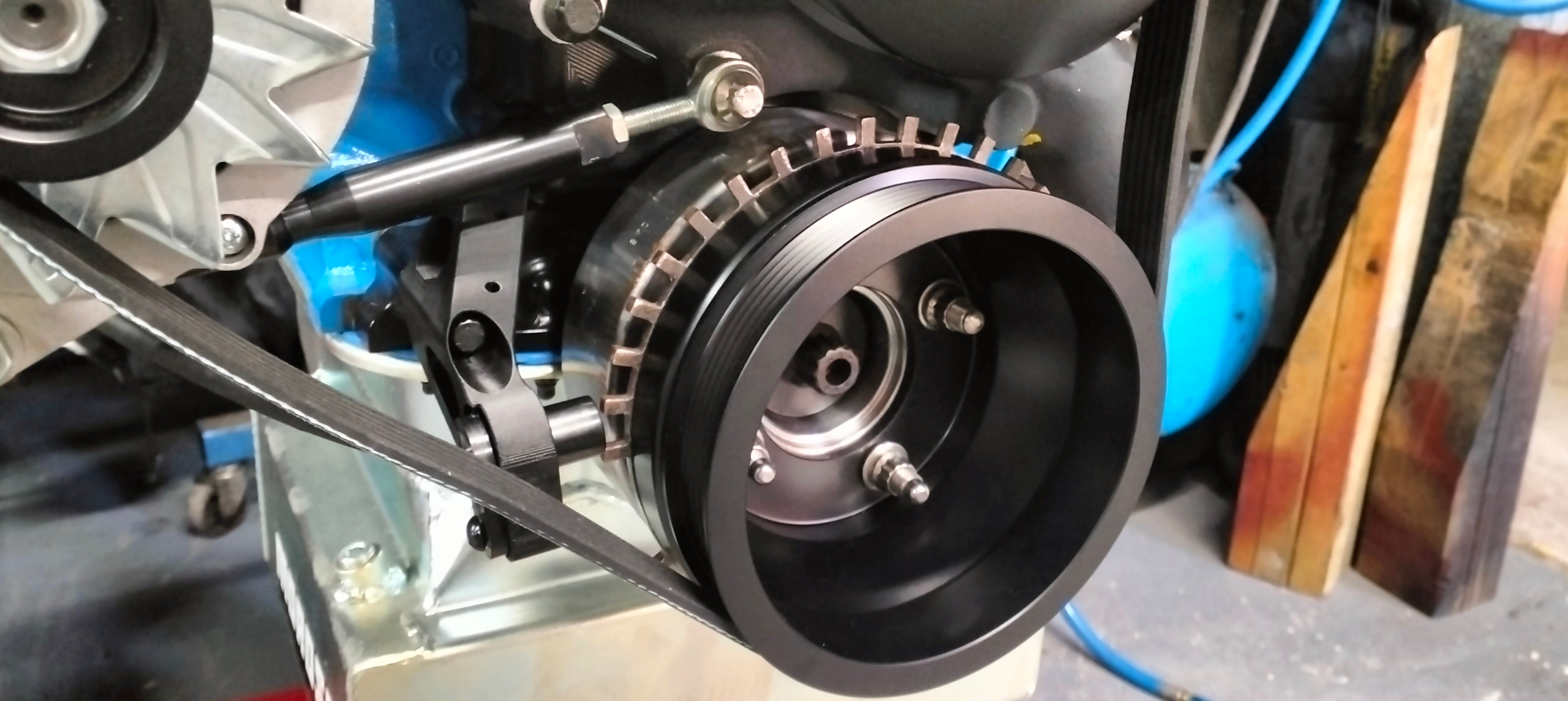 SBF 6 rib serpentine and trigger wheel kit