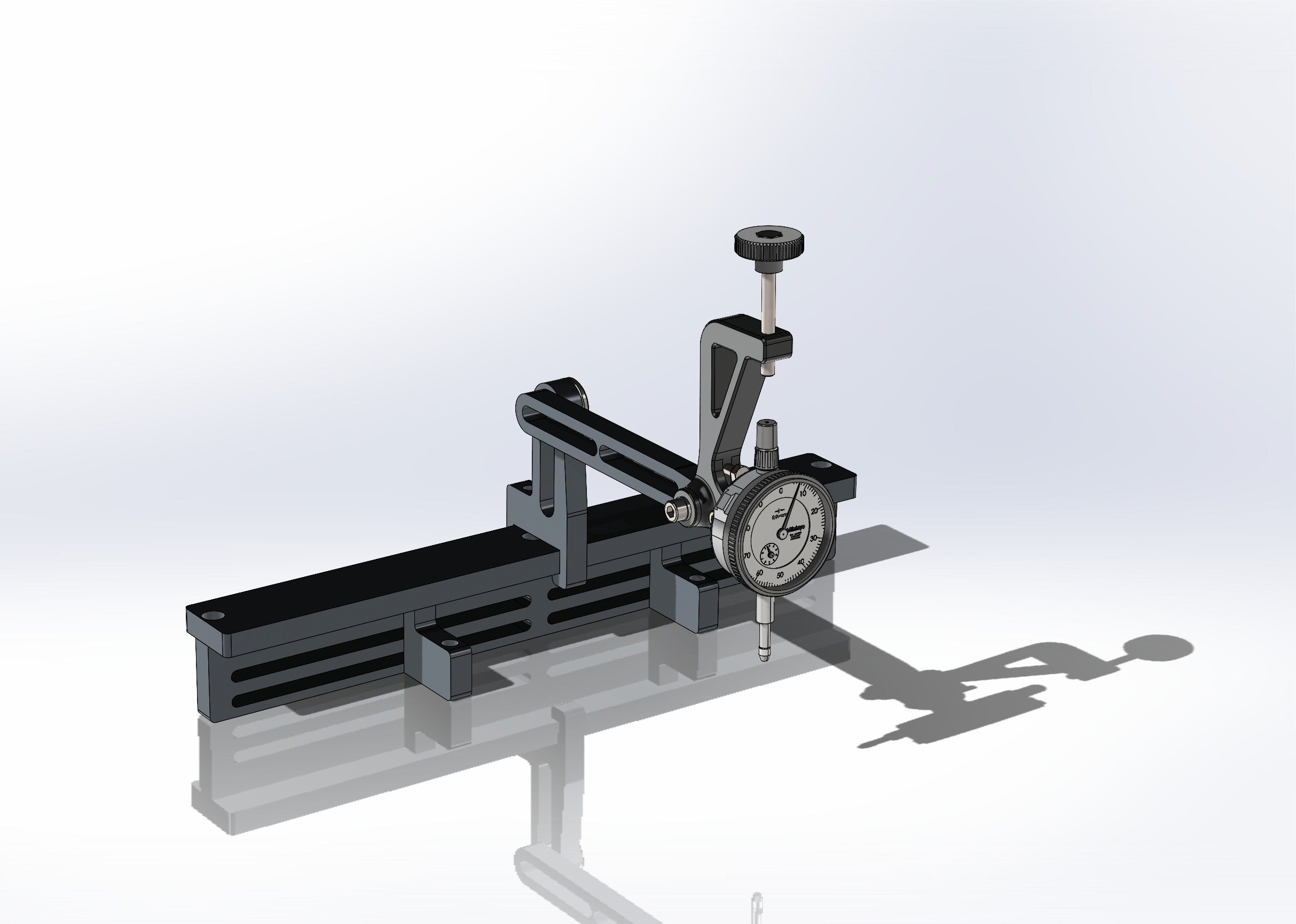 Flow bench valve actuator stand