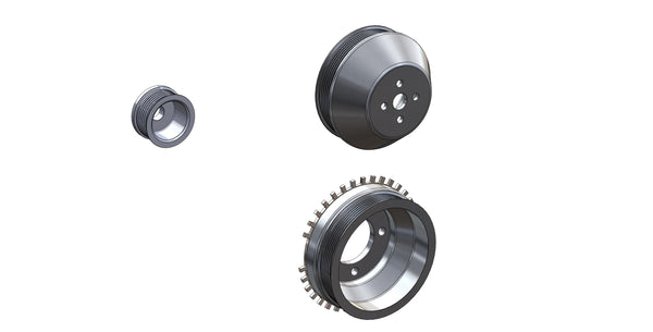 SBF 6 rib serpentine and trigger wheel kit